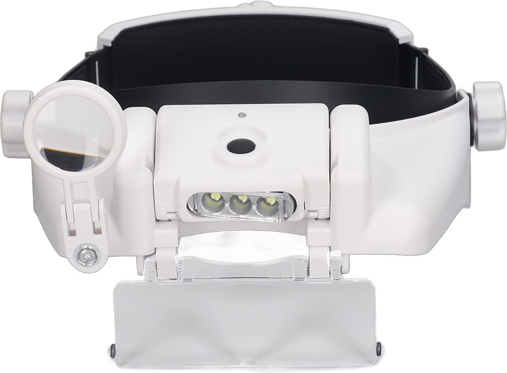 Kopf-Lupe Wiederaufladbare Lupenbrille LED mit 4pcs Brillen für das Lesen Reparatur
