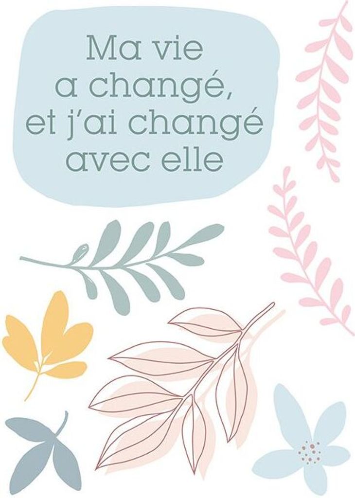 Abziehbilder für Textilwaren A5 Slow Life - Ma vie