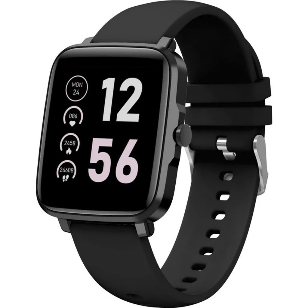 Montre connectée Prixton AT803 écran tactile et suivi d'activité noir