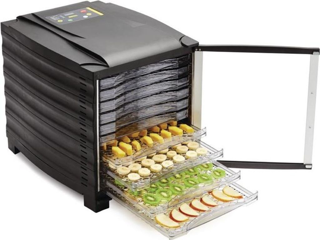 Großer Dörrautomat – Mit 10 Blechen für Obst, Gemüse & Fleisch