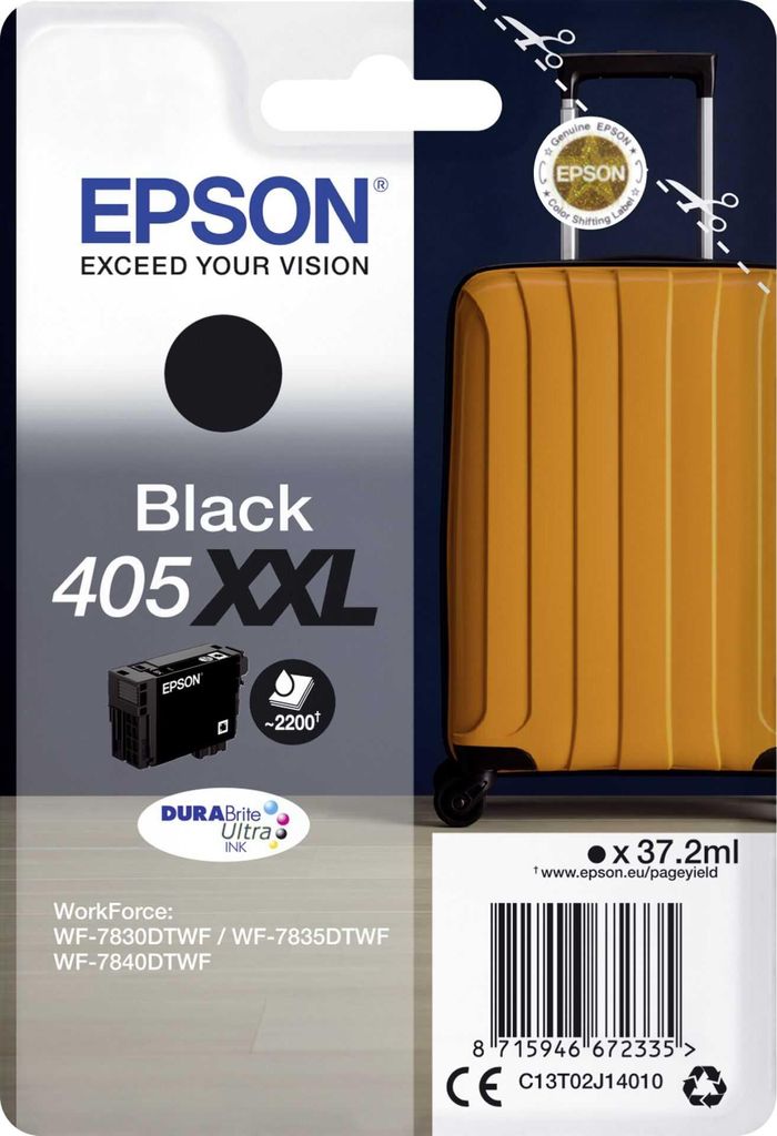 Epson 405XXL Custodia per cartucce di inchiostro nero, Immagine del prodotto 