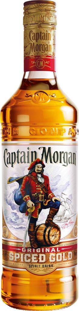Captain Morgan Original Spiced Gold, 6er, Rum-Basis, Produktbild 