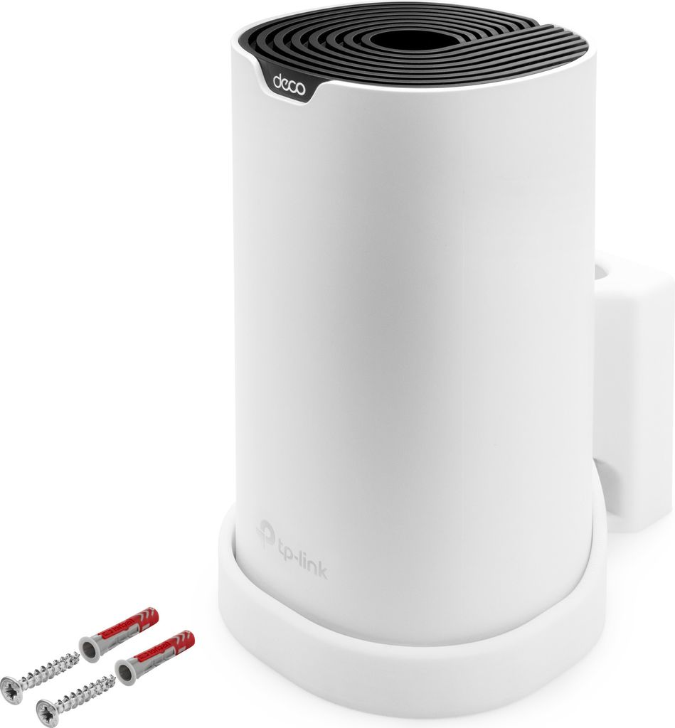Wandhalterung passend für TP-Link AC1900 Deco S7 WLAN Router 1 Stück mit Kabelmanagement