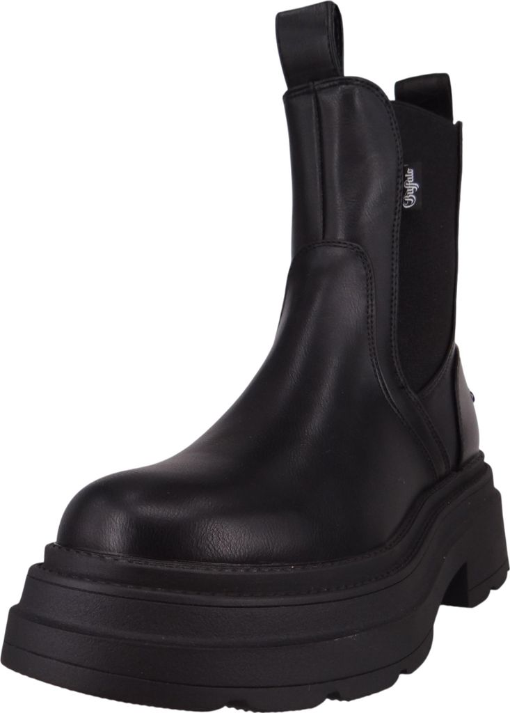 Buffalo Damen Elegante Stiefelette Mars Chelsea 1622540 Schwarz