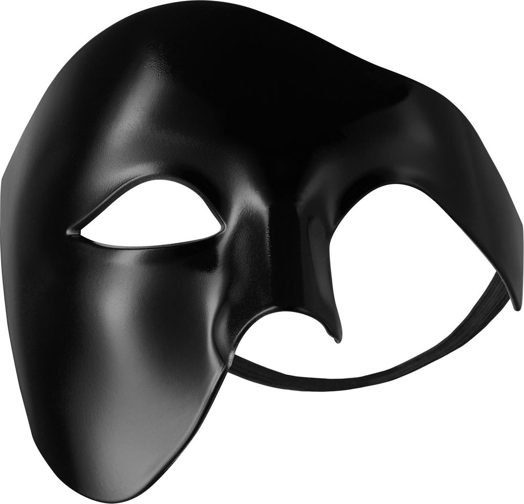 Venezianische Maske Phantom - schwarz Produktbild 