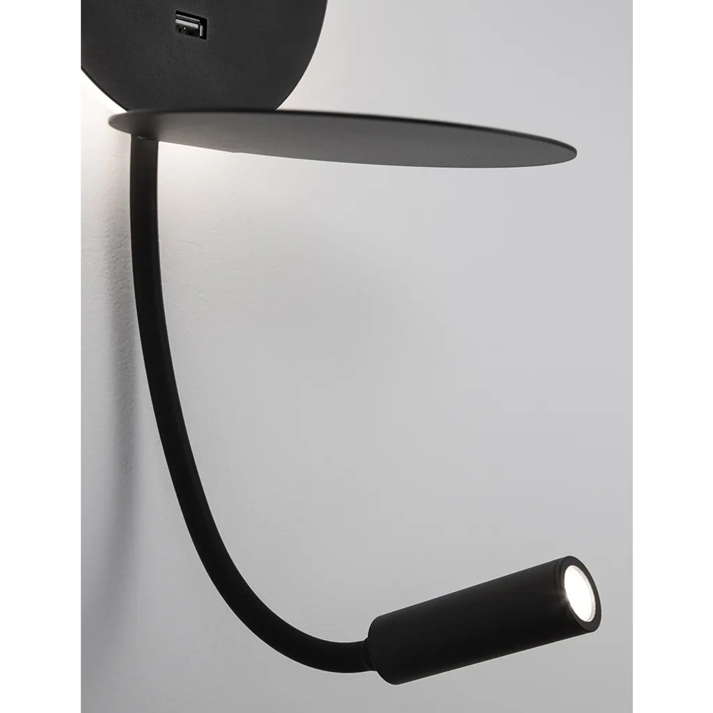 Lampe Murale LED Eclip avec Prise USB et Éclairage Douceur pour Lecture - 12