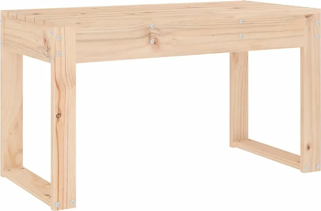 Panca da Esterno Minimal 80x38x45 cm - Pino Massiccio Design Naturale