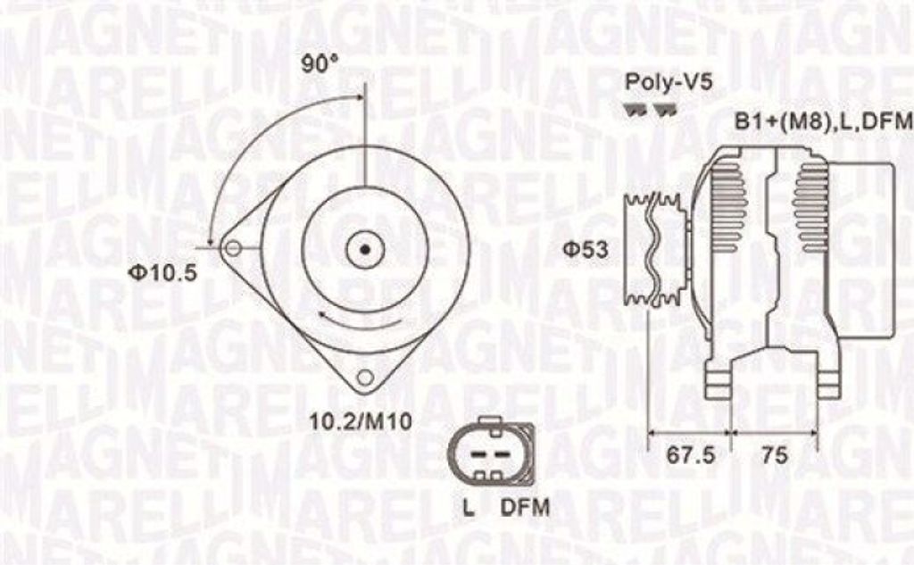 MAGNETI MARELLI Generator 063731756010