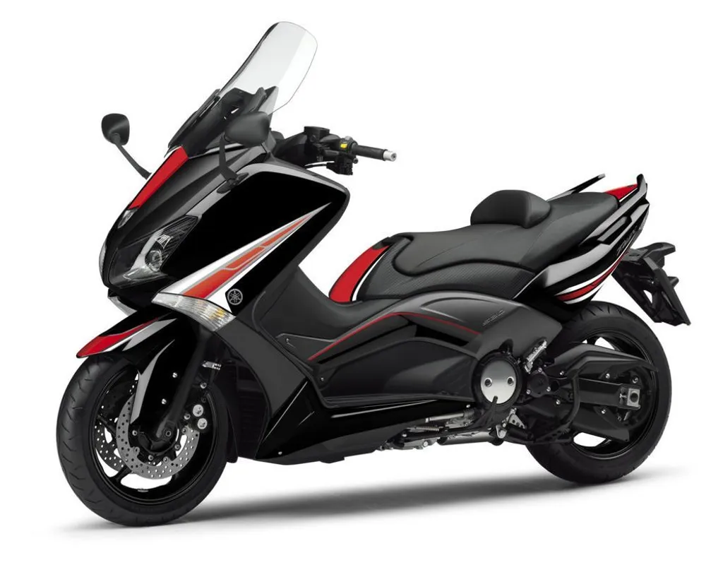 Rénover carénage Yamaha T-MAX 530 avec kit autocollants PUIG 8418B blanc