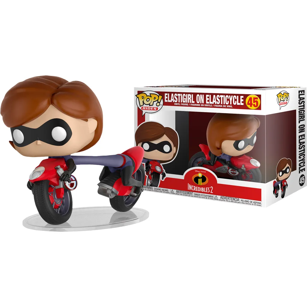 Figurine Pop Rides Elastigirl avec Moto Elasticycle 45 Indestructibles