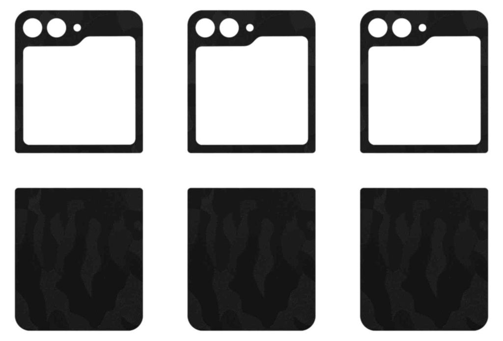 apgo Rückseite Schutzfolie, Skin, kompatibel mit Samsung Galaxy Z Flip5 Retro, Hinten Displayschutzfolie aus Vinylfolie, kratzfest, einfache Monta...