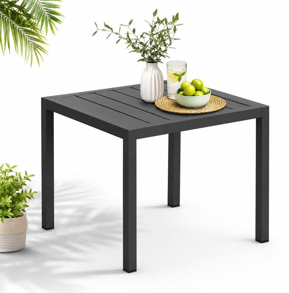 Mucola Gartentisch Aluminium Beistell Balkontisch Produktbild 