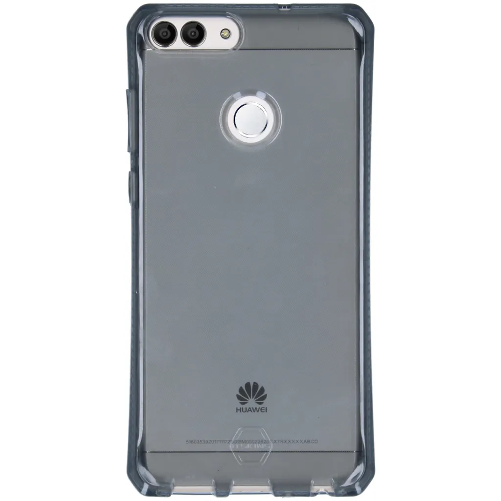 Cover Huawei P Smart Itskins Spectrum - Silicone Premium Nero Fumé