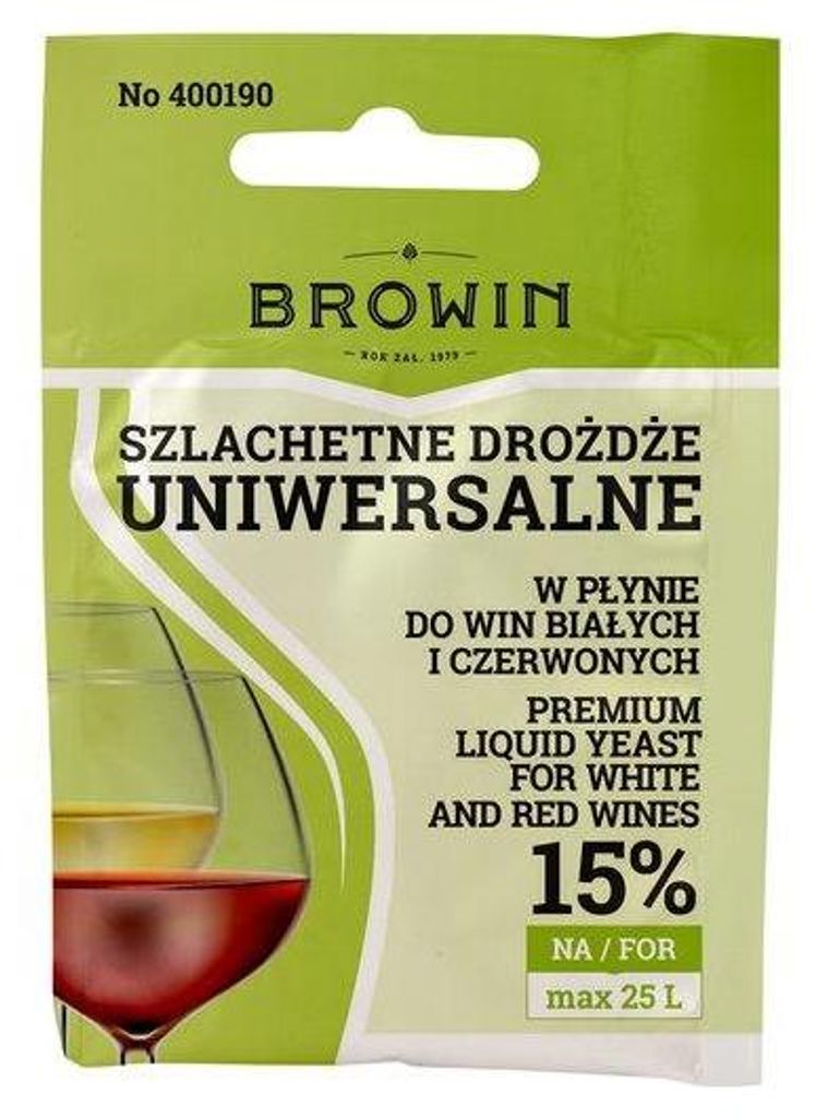 Browin Universal Weinhefen 20 ml zur Weinherstellung für 25 Produktbild 