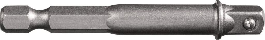 Tecwerk Adapter Antriebssechskant 1/4 ′′ Abtriebsvierkant 1/4 ′′ Länge 65 mm - 1 Stk.
