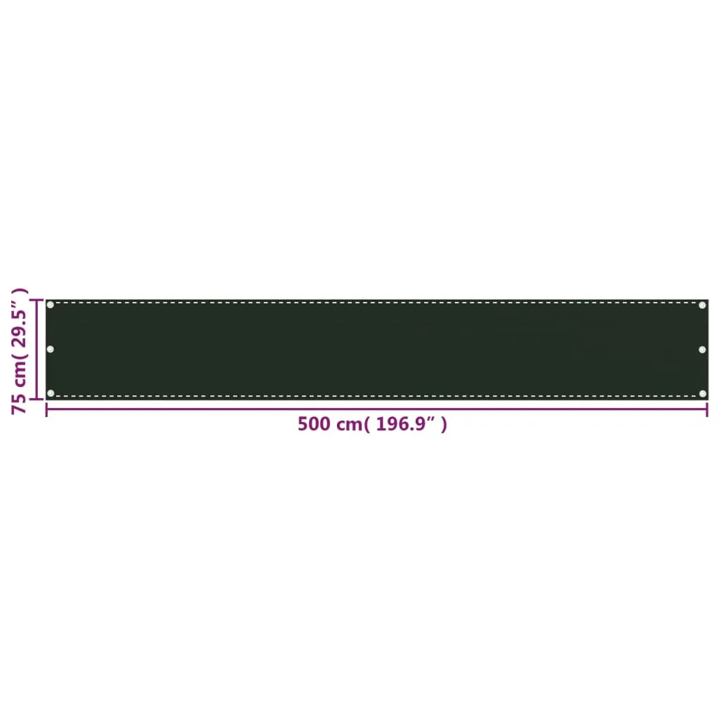 Frangivista Per Balcone 75x500 Cm – Schermo Privacy In HDPE 220g/m², Blocca 95% UV E Luce, Con Fascette E Cavo Nylon, Personalizzabile, Marrone