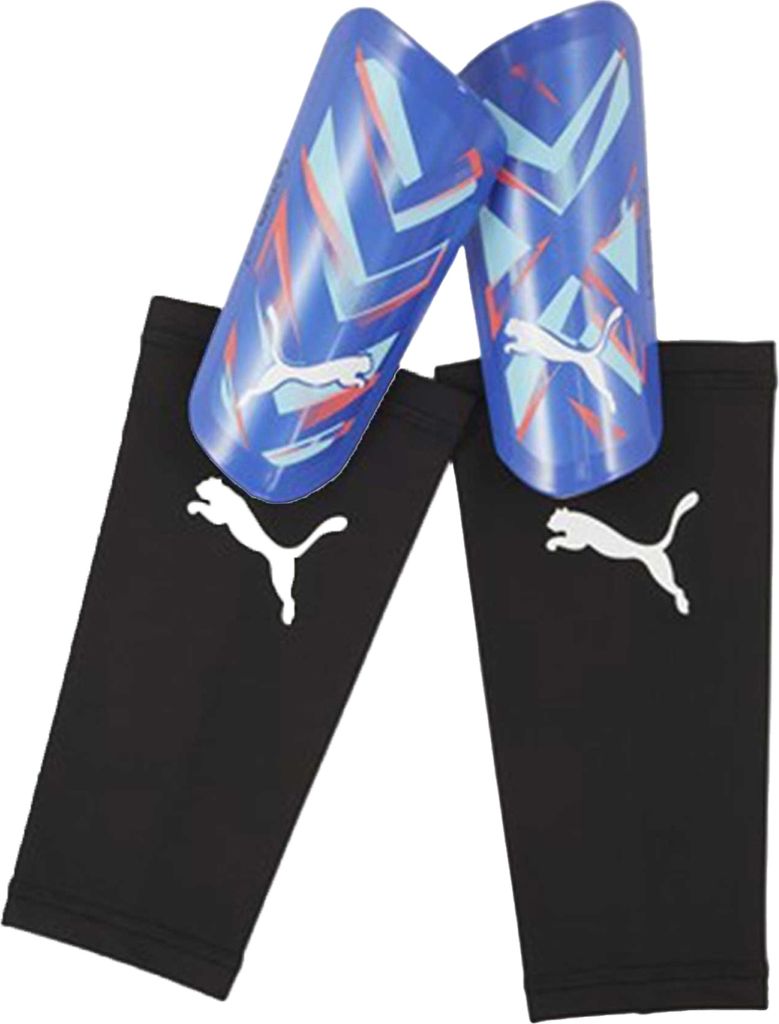 Puma - Schienbein- und Knöchelschoner, leicht 2er-Pack RD3764 (L) (Blau/Minzgrün)