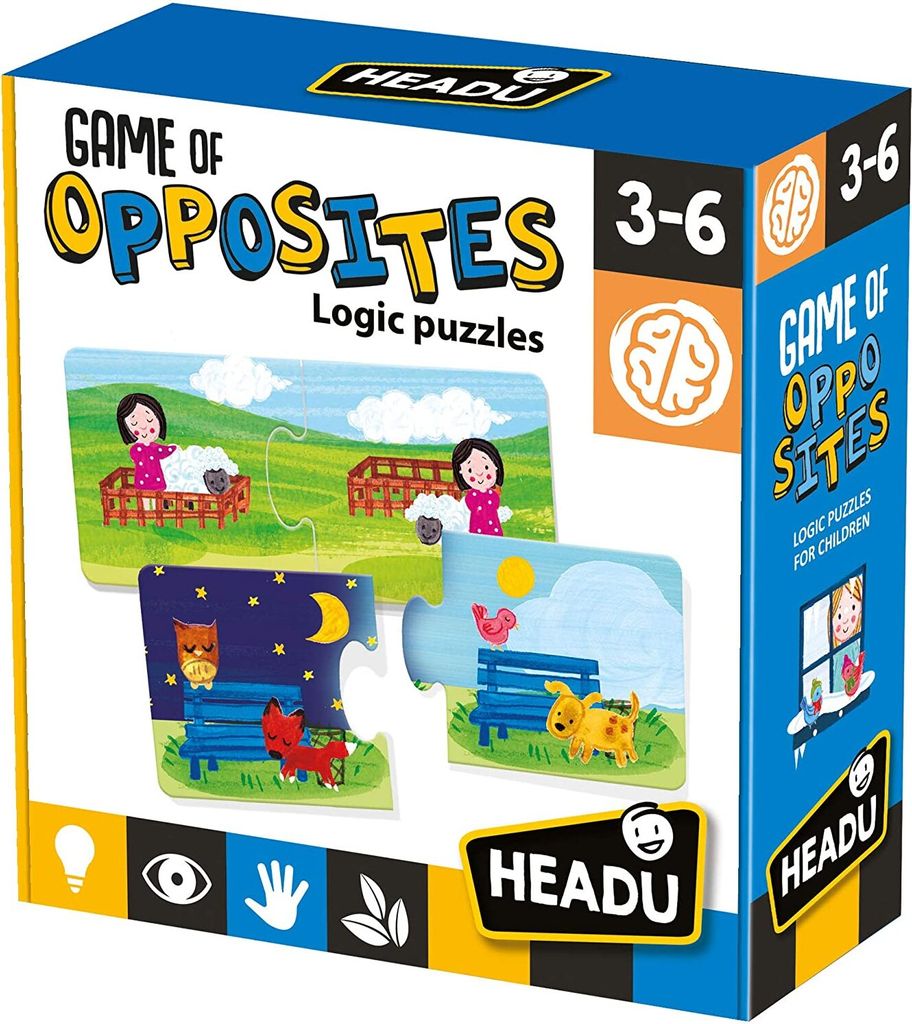 Headu Whlen Sie die richtige Reihenfolge Puzzle Opposites Spiel