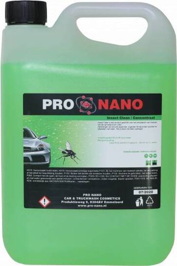 5L ProNano Insect Clean Konzentrat | Ist ein Produkt, das zum Entfernen von Insekten von der Karosserie und den Fenstern geeignet ist | kontaktlos