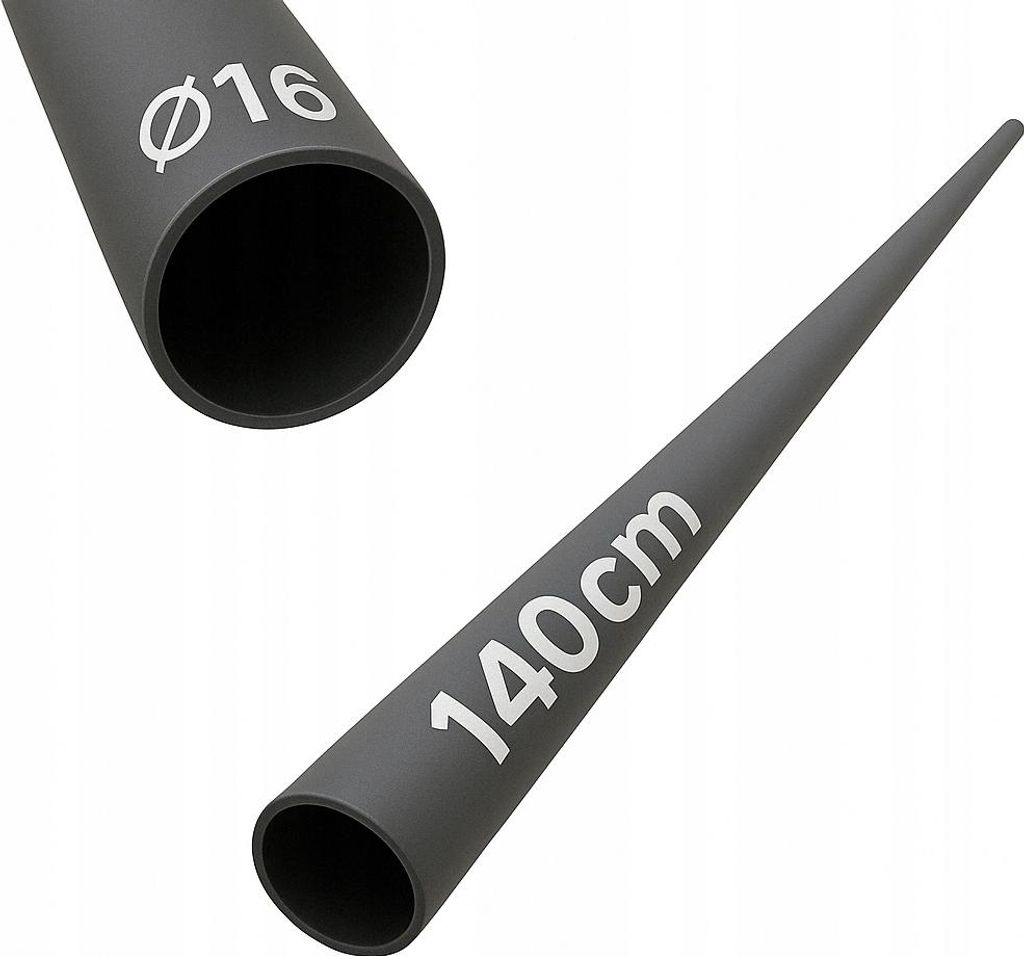 Rohr - Stahlrohr - 140 cm - ⌀ 16 mm - Schwarz - Produktbild 