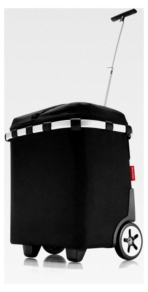 carrycruiser iso in Schwarz – Tragbarer und verschließbarer Einkaufstrolley mit Kühlfunktion, stabilem Aluminiumrahmen, Schultergurt und heraus...
