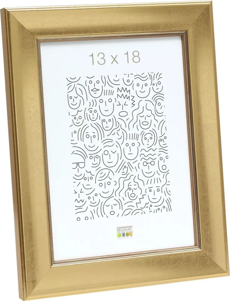 Cadre pour diplôme 21x30 cm en bois doré S45YA1 vitre transparente