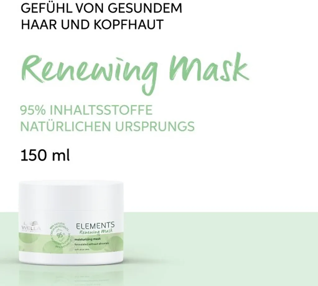 Maschera Wella Elements Renewing 150ml | Capelli Rigenerati Senza Palle - 22