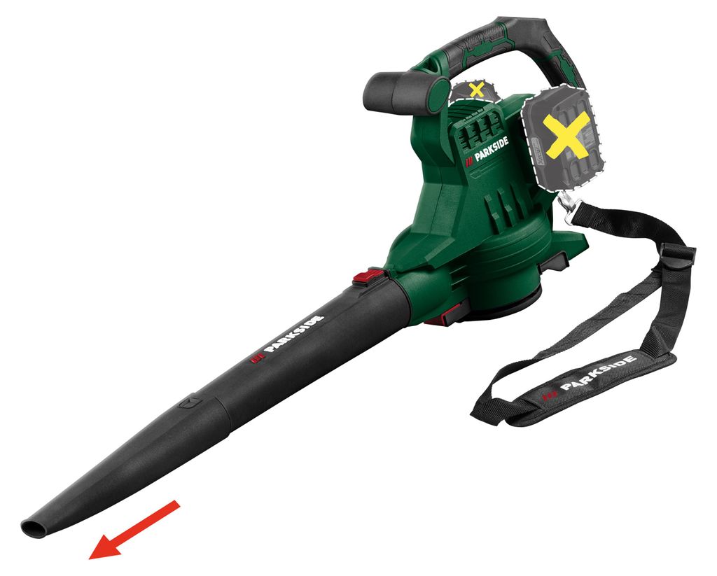 PARKSIDE® 40 V Akku-Laubsauger/-bläser »PLSA D3«, ohne Produktbild 