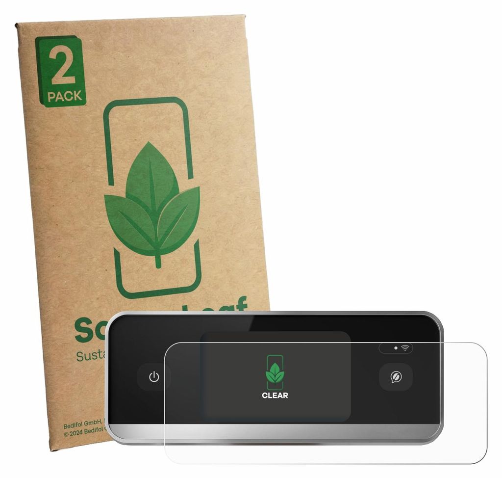 2x ScreenLeaf Schutzfolie für Philips Series 8000 EP8757/20 nachhaltiger Displayschutz Display Schutz Folie Klar Transparent
