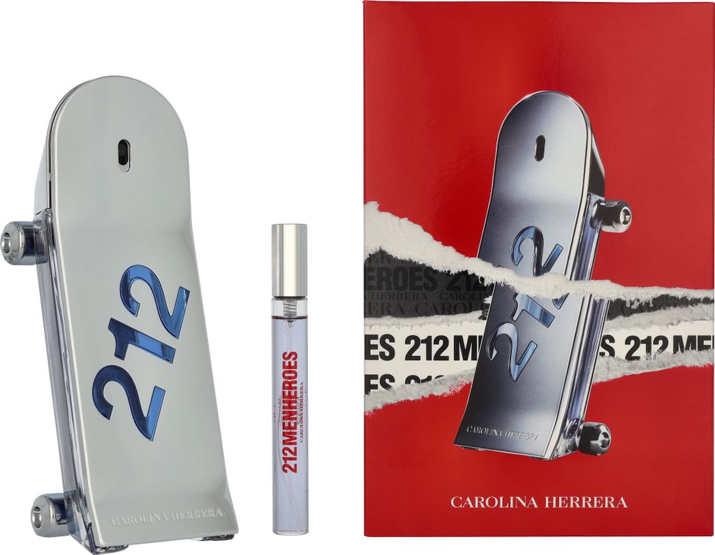 Edt Spray 90ml/Edt Spray 10ml Carolina Herrera 212 Men Produktbild 