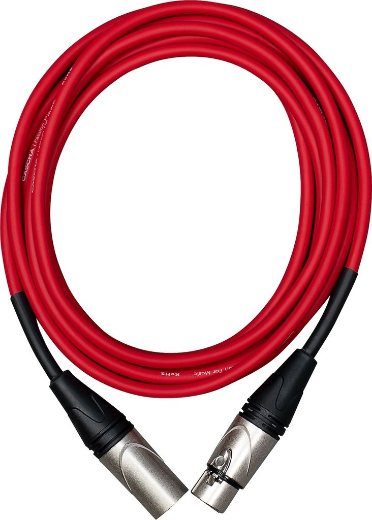 Cascha Advanced Line Microphone Cable Red 9 m Mikrofonkabel