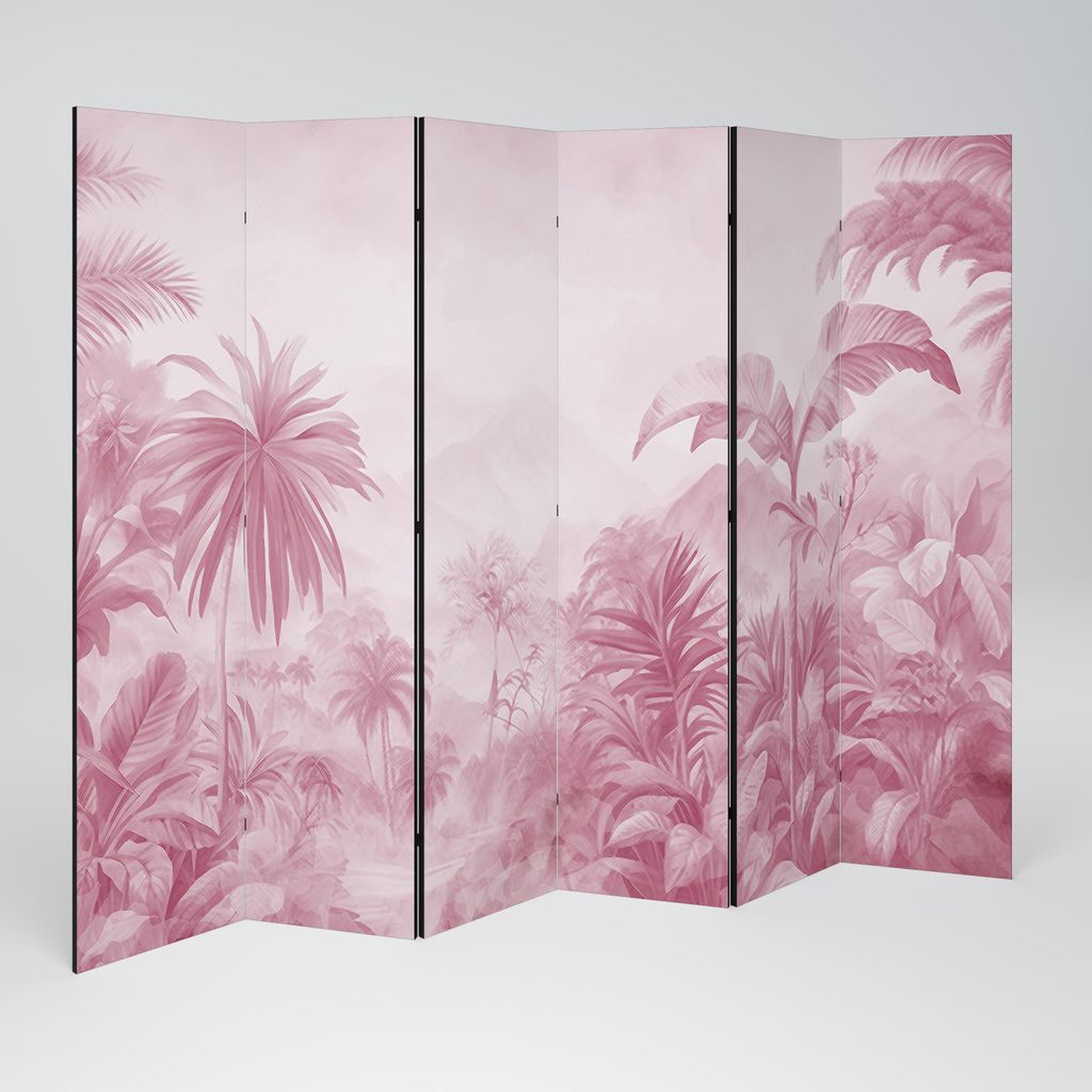 SpaceRebels Paravent Raumteiler - 6-teilig Raumtrenner, Druck 1-Seite - Raumtrenner - Trennwand Wohnung - Room Divider - Spanische Wand Deko Modern...