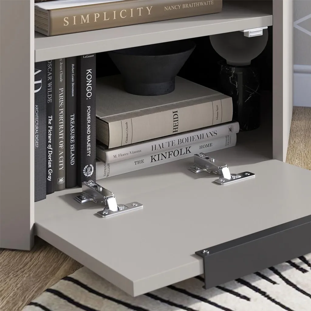 Meuble-paroi Vicco Wido Grège 3 parties - Ensemble TV Model 58550 - 4