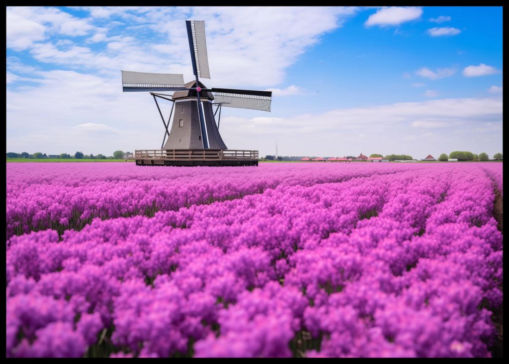 Poster 84x59,5cm Farben der Holländischen Windmühle