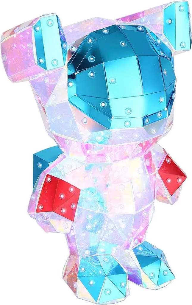 Lampe de table LED effet cristal multicolore USB H 31 cm - Luminaire Chic