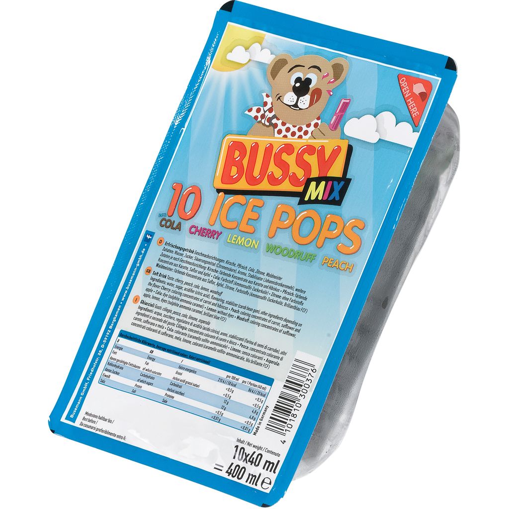 Bussy Mix Ice Pops 10x 40ml 400ml Produktbild 