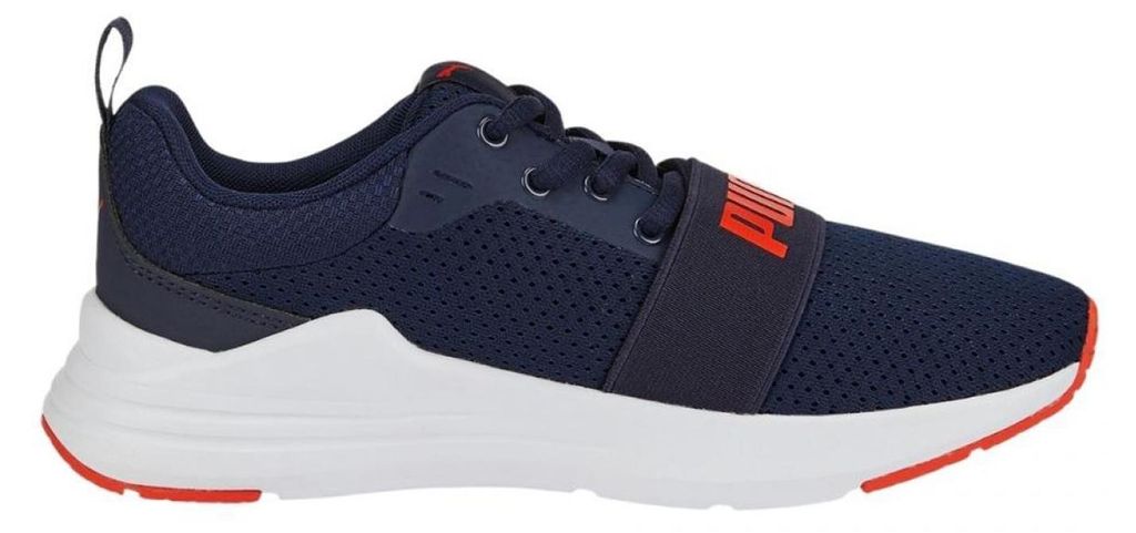 Puma - Kinder Sneaker "Wired Run" PP6000 (37 EU) (Dunkles Marineblau/Weiß)