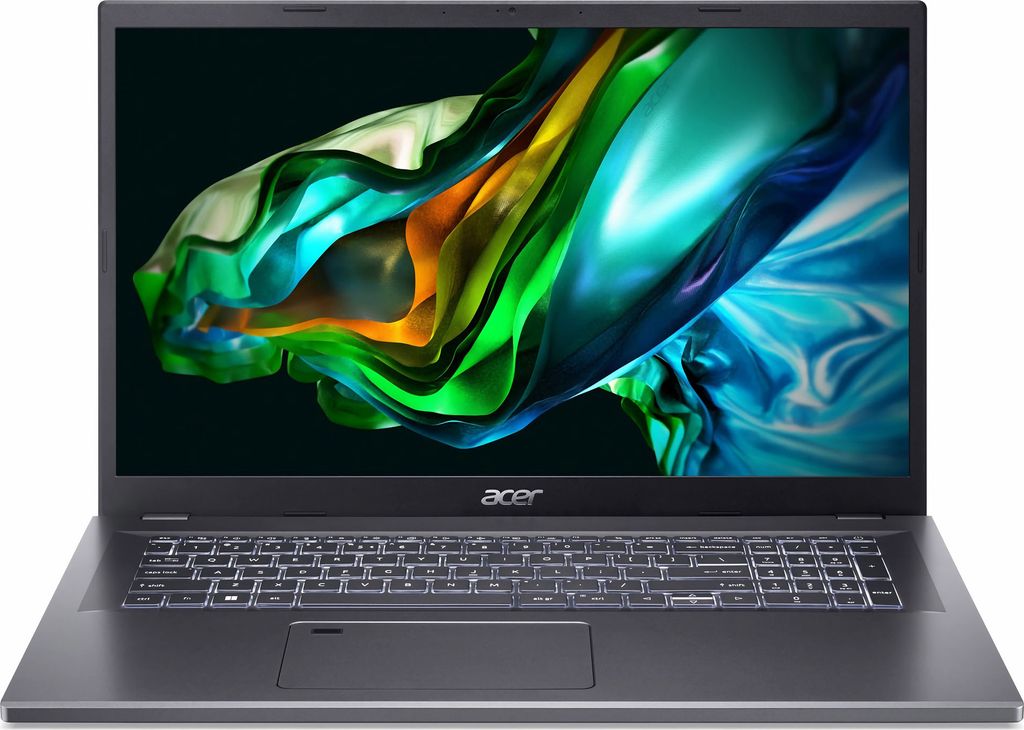 Acer Aspire 17 (Steel Gray, 17,3" Full-HD, Intel Core 7 150U, 16 GB RAM, 8 TB SSD) mit Windows 11 Pro & Office 2024 Pro