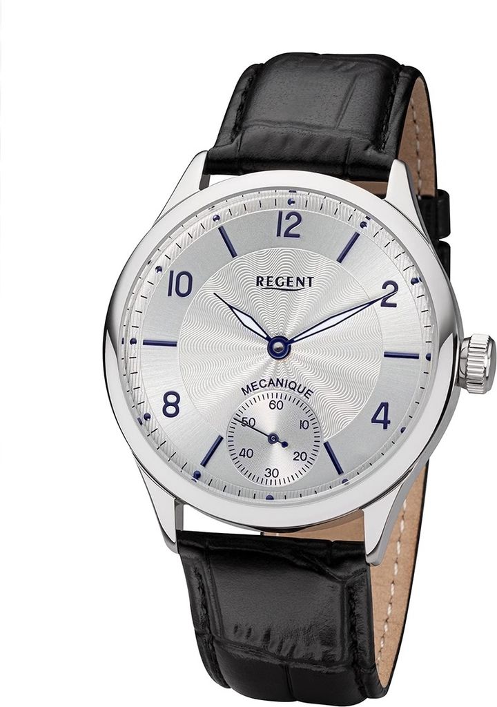 Regent Herren Uhr Lederarmband GM-2118 Lederband Armbanduhr Analog schwarz URGM2118