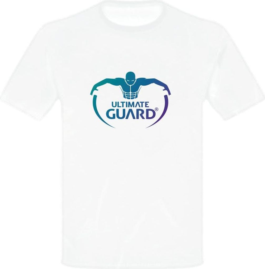 Koszulka T-shirt Ultimate Guard Logo Biała Rozmiar XXL 100% Bawełna