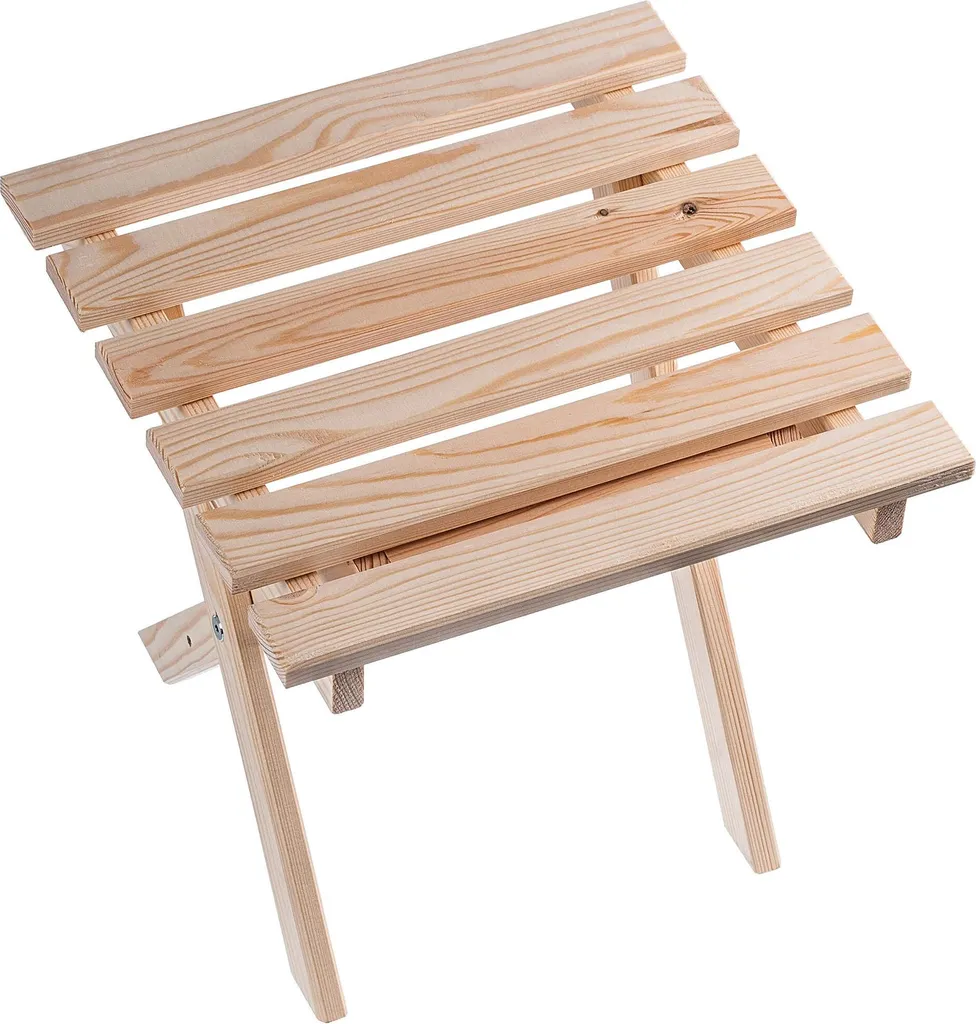 Set 2 Sdraio Pieghevoli e Tavolino KADAX Legno Faggio e Grigio - 4