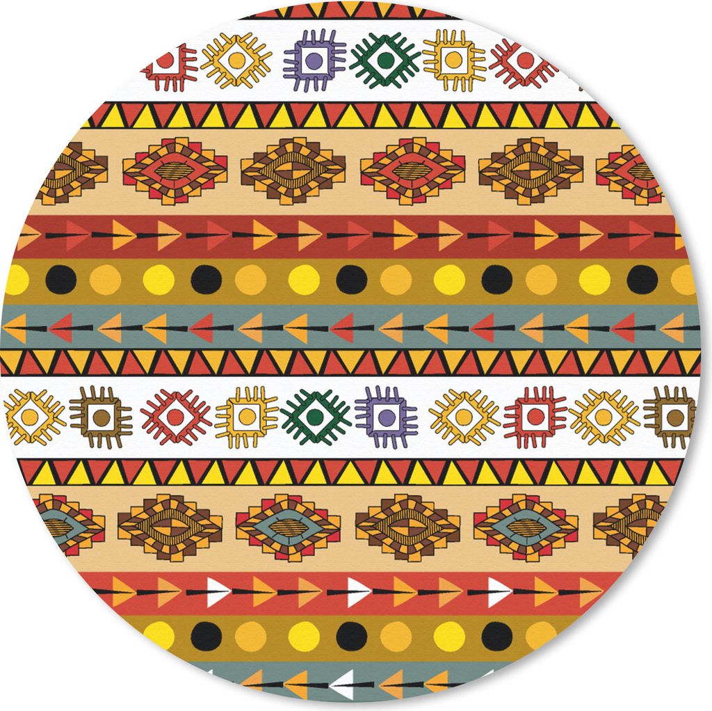 MuchoWow Mauspad Mousepad Maya - Muster - Lateinamerika 20x20 cm - Mousepads - Maus Mat - Pad - Mausunterlage - Schreibtischmatte