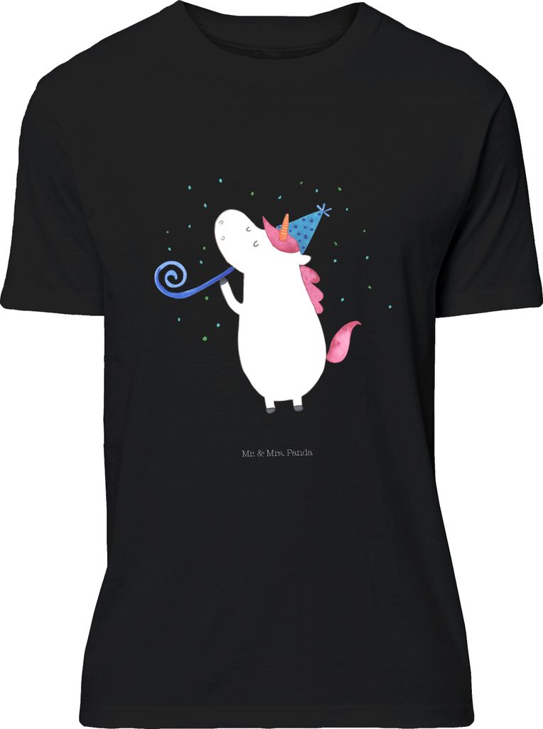 Mr. & Mrs. Panda Größe M T-Shirt Einhorn Party - Schwarz - Geschenk, Unicorn, Club, Alkohol, Tshirt, Disco, Herren, mit Spruch, Shirt, Einhörner...