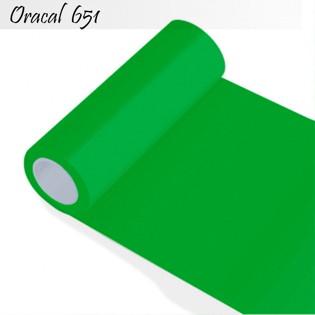Oracal 651 - Orafol glänzend - glanz - für Küchenschränke und Dekoration Folie 10m (Laufmeter) - 31,5 cm Folienhöhe - 63-lindgrün + GRATIS ei...