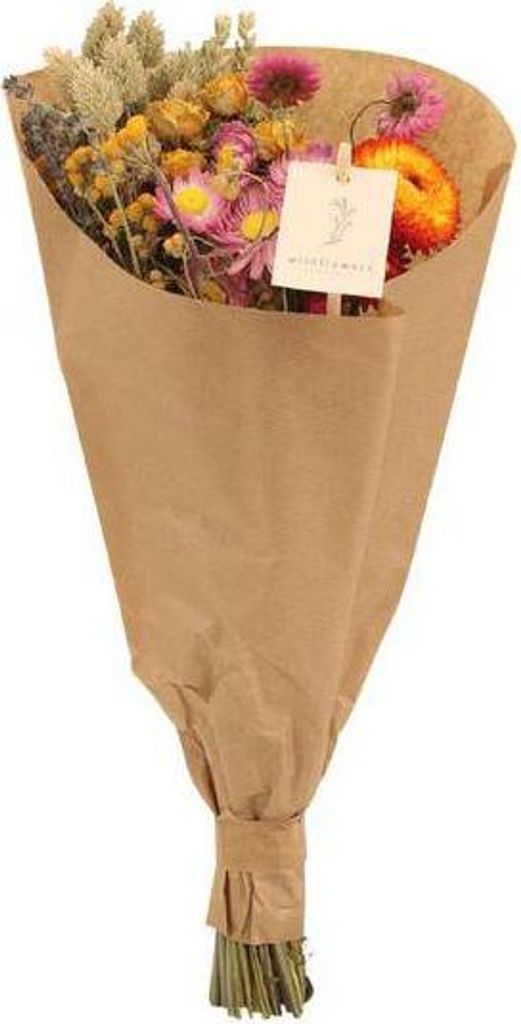 Trockenblumen 12 Sträuße bunter Trockenstrauß 35cm Höhe Ø15cm getrocknete Blumen