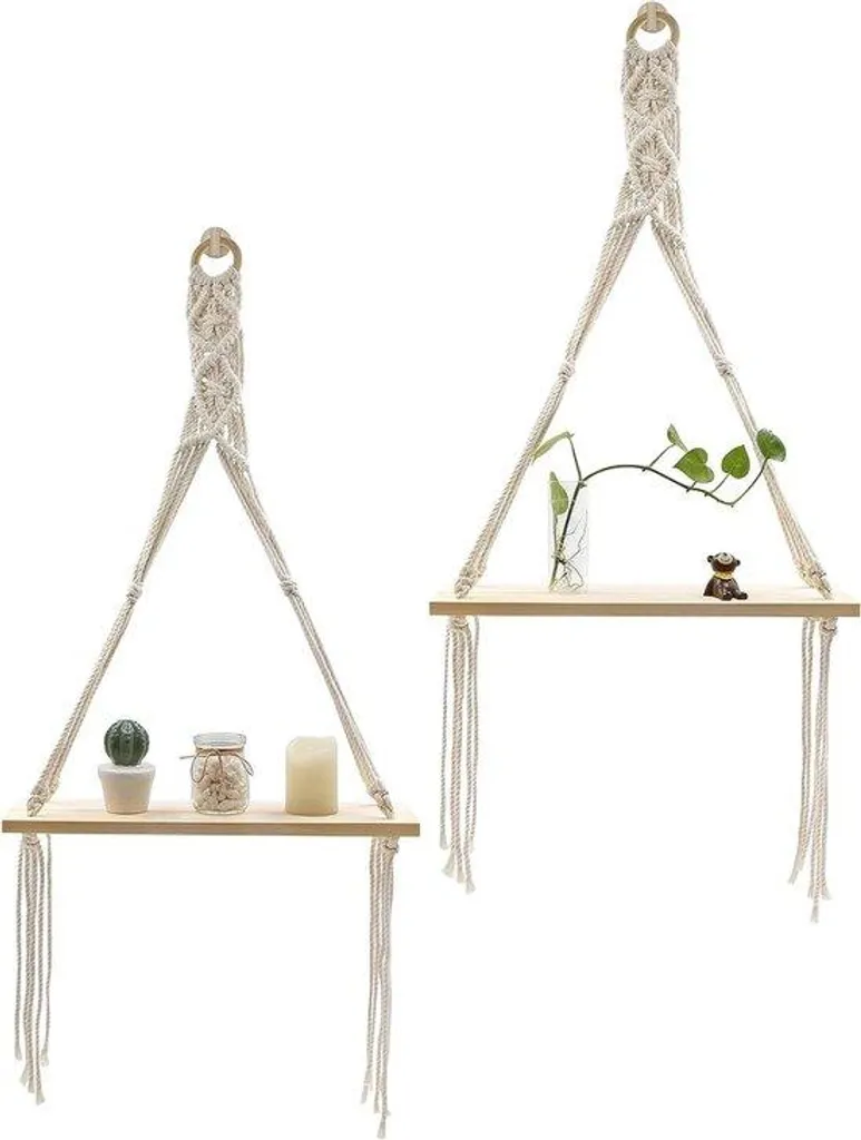 Étagère de rangement bois Rustikali : gagnez de la place - Lot de 2