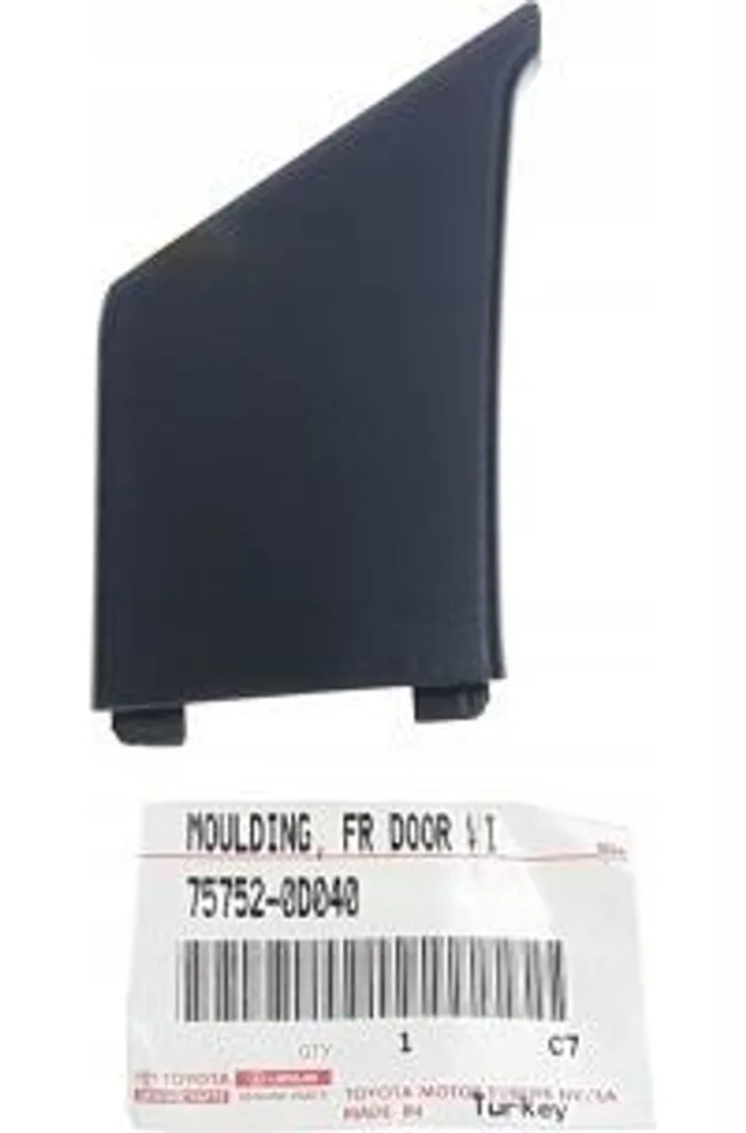 Moulure de porte Toyota Yaris 75752-0D040 : cadre d'origine OE noir