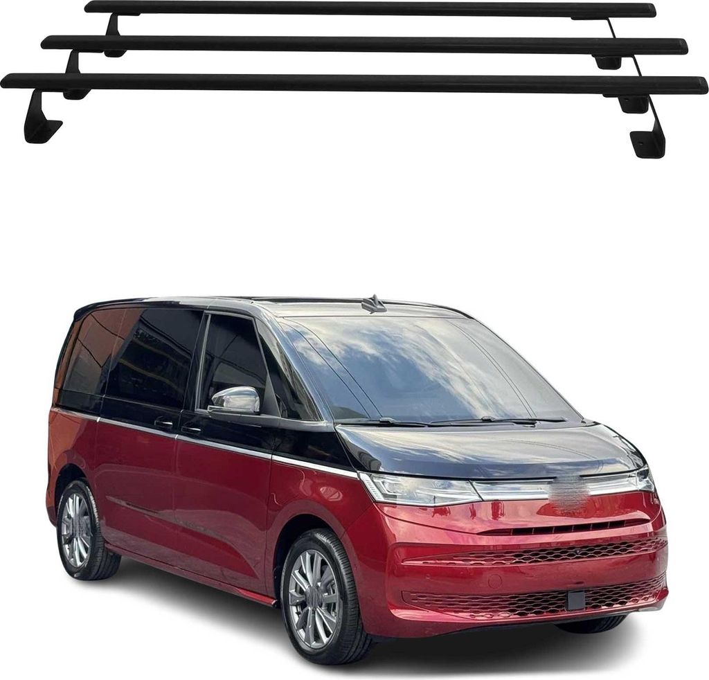 Barres de toit transversales pour VW T7 Multivan 2021-2026 Image du produit 