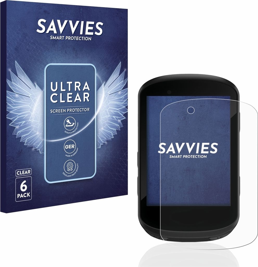 6x Für Garmin Edge 530 Schutzfolie Savvies Displayschutz Display Schutz Folie Klar Transparent