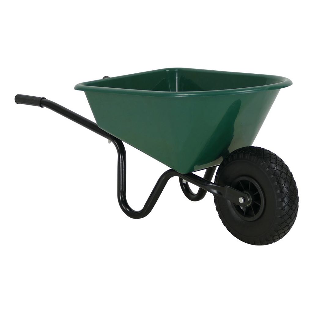 Grüne Schubkarre 30 Liter mit pannensicherem Rad, Produktbild 